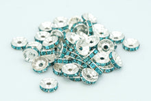 Load image into Gallery viewer, Turquoise Rhinestone (Metal)