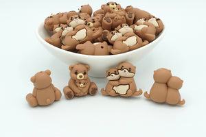 3D Otter & Baby