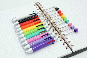 New Style Multi-Ink Beadable Pen (Plastic)