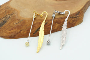 Beadable Bookmark (Feather)