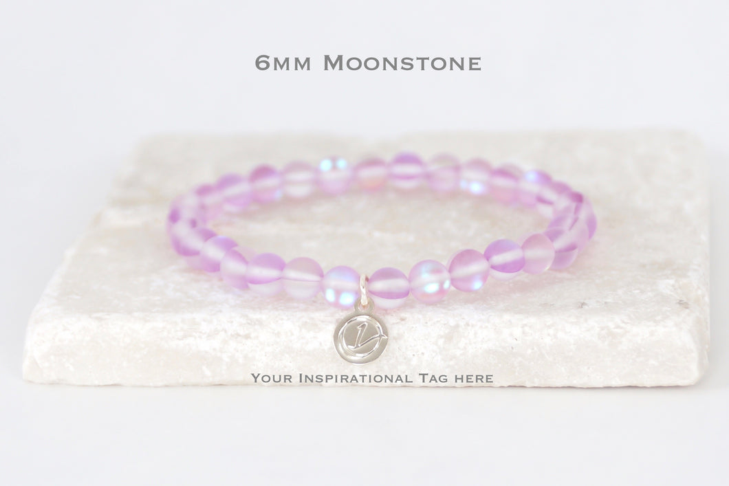 Lilac Moonstone DIY Bracelet Kit