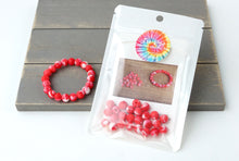 Load image into Gallery viewer, Red Tie-Dye DIY Bracelet Kit