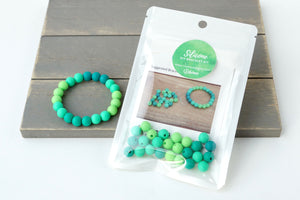 Green Ombre DIY Bracelet Kit