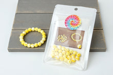 Load image into Gallery viewer, Yellow Tie-Dye DIY Bracelet Kit