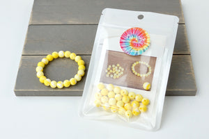 Yellow Tie-Dye DIY Bracelet Kit