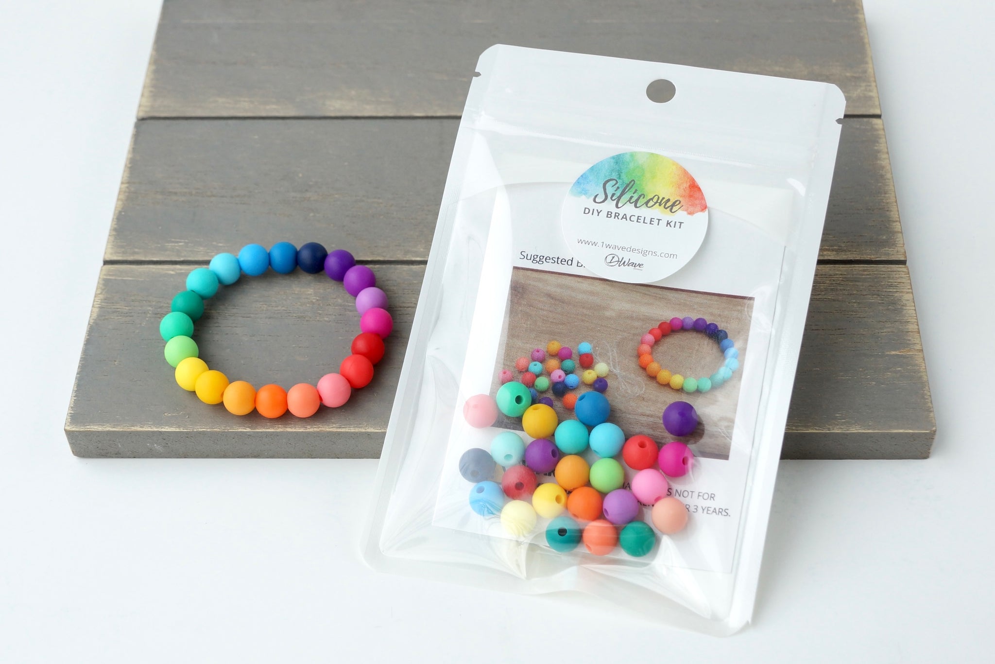 DIY Rainbow Bracelet Kit by 1 Wave Designs (1 kit)