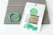 Load image into Gallery viewer, Green Ombre * 6mm* DIY Bracelet Kit