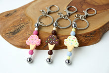 Load image into Gallery viewer, Ice Cream Beaded Keychain