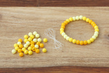 Load image into Gallery viewer, Yellow Ombre * 6mm* DIY Bracelet Kit
