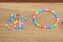 Load image into Gallery viewer, Rainbow Tie-Dye *6mm* DIY Bracelet Kit