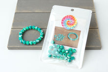 Load image into Gallery viewer, Green Tie-Dye DIY Bracelet Kit