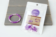 Load image into Gallery viewer, Purple Ombre * 6mm* DIY Bracelet Kit