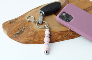 Personalized Beaded Keychain (Printed Silicone)