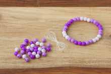 Load image into Gallery viewer, Purple Ombre * 6mm* DIY Bracelet Kit