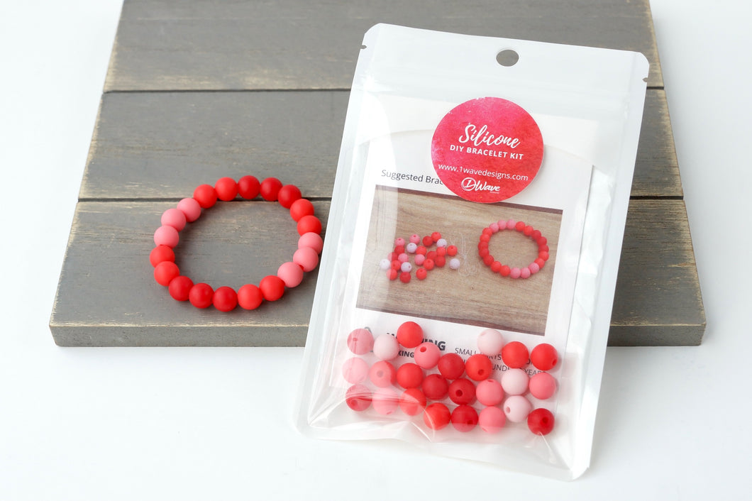Red Ombre DIY Bracelet Kit