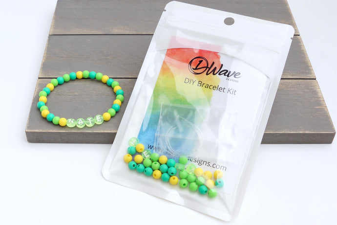 Green Personalized DIY Bracelet Kit