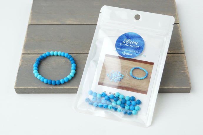 Aqua Ombre *6mm* DIY Bracelet Kit