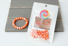 Load image into Gallery viewer, Orange Tie-Dye DIY Bracelet Kit