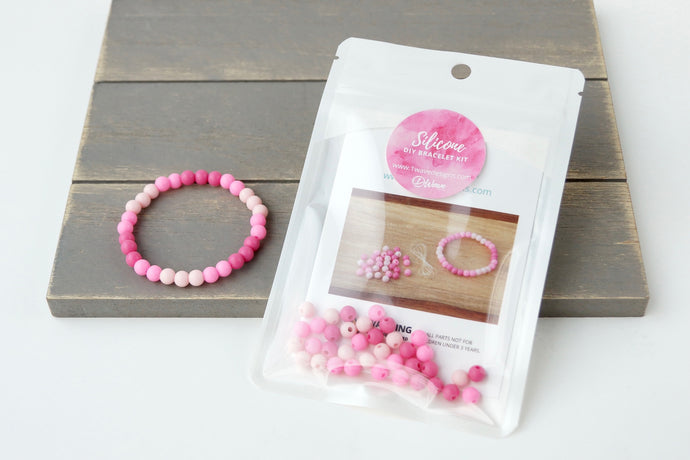 Pink Ombre * 6mm* DIY Bracelet Kit