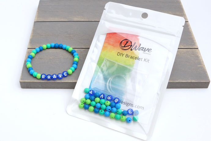 Dark Blue Personalized DIY Bracelet Kit