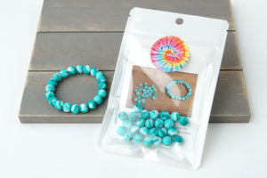 Turquoise Tie-Dye DIY Bracelet Kit
