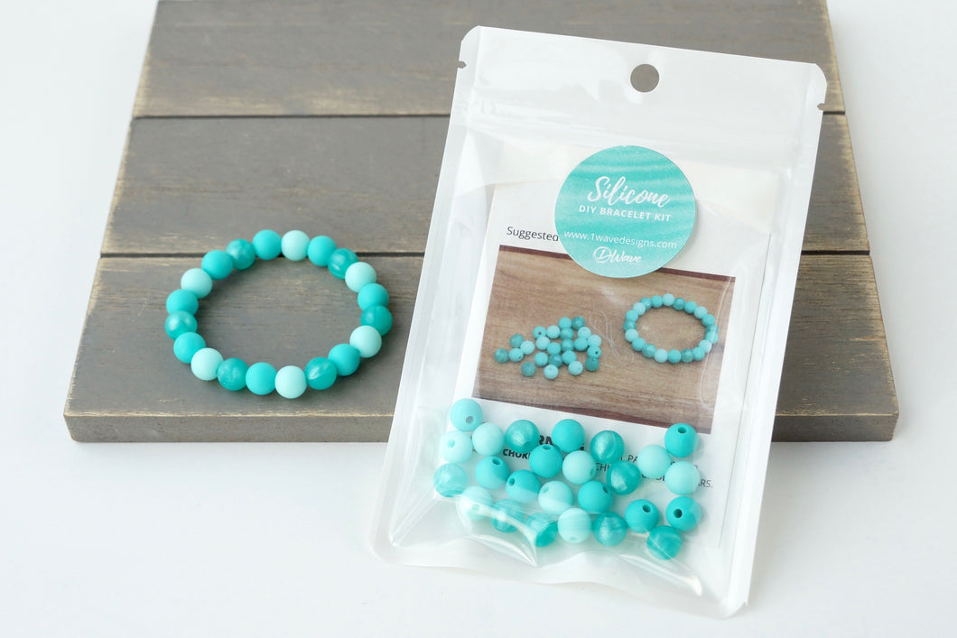 Metallic Turquoise DIY Bracelet Kit