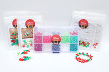 Load image into Gallery viewer, Candy Cane Personalized DIY Bracelet Kit