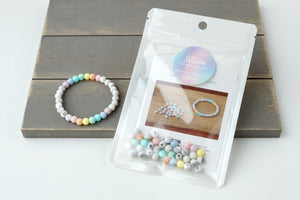 Pastel Marble * 6mm* DIY Bracelet Kit