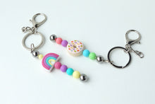 Load image into Gallery viewer, Donut Beaded Keychain