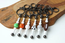 Load image into Gallery viewer, Custom Sports Beaded Keychain