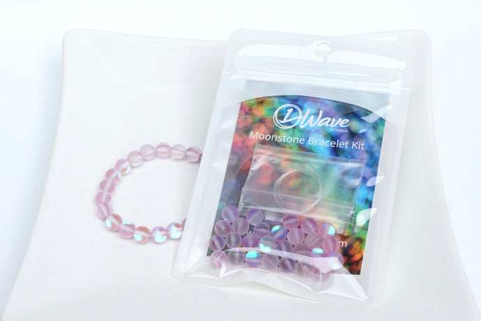 Lilac Moonstone DIY Bracelet Kit