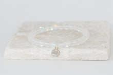 Load image into Gallery viewer, White moonstone bracelet on elastic