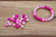 Load image into Gallery viewer, pink ombre silicone bead bracelet kit